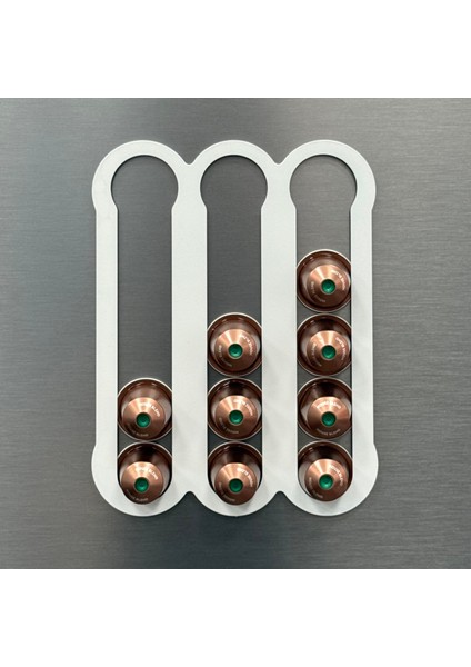 Nespresso Uyumlu Metal Kahve Kapsül Tutucu Mıknatıslı Kapsül Düzenleyici modelleri