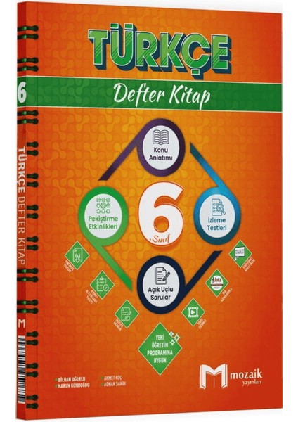 6. Sınıf Türkçe Defter Kitap