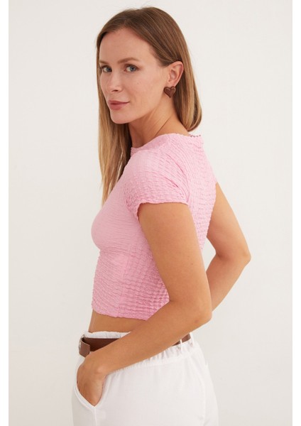 Waffle Kumaş Crop Body indirimleri