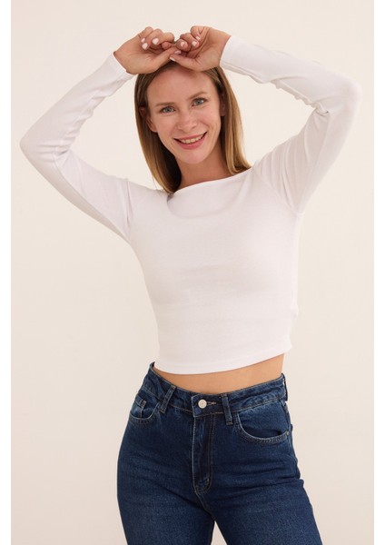 Basic Kayık Yaka Modal Bluz fiyatları