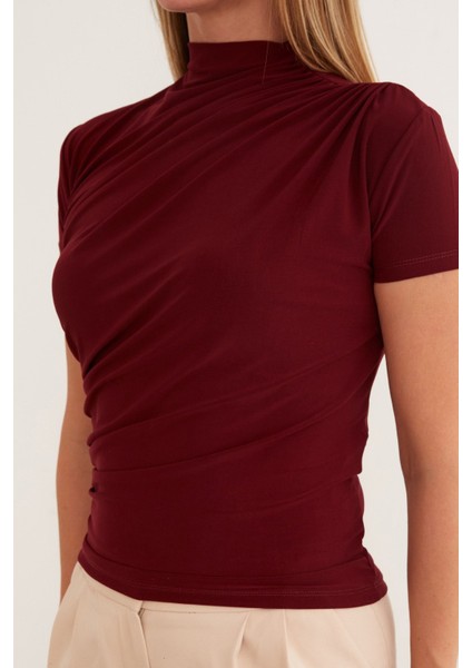 Basic Yanları Büzgülü Bluz indirimleri