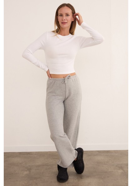 Beli Bağlamalı Yumoş Palazzo Pantolon