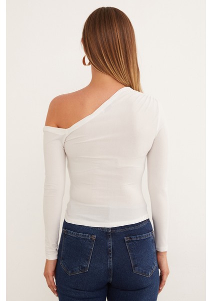 Basic Tek Omuz Bluz fırsatları