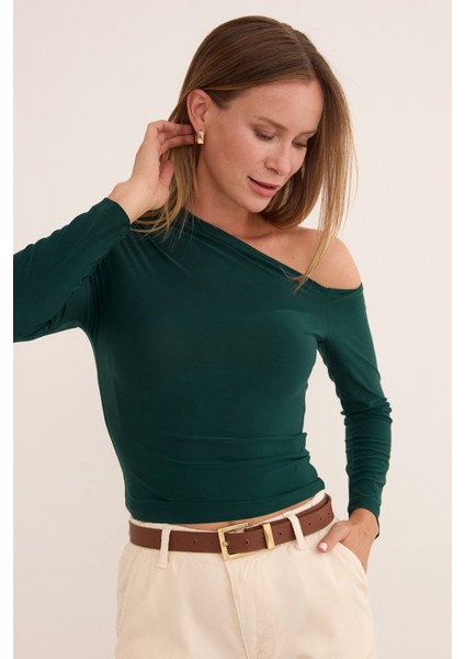 Basic Tek Omuz Bluz fırsatları