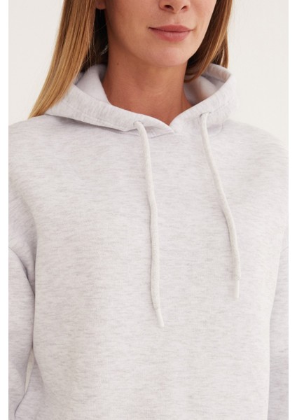 3 Iplik Basic Oversize Kapüşonlu Sweatshirt indirimleri