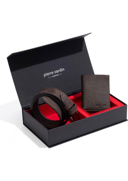 Erkek Kahverengi 2'li Kemer Set 50319275-VR029