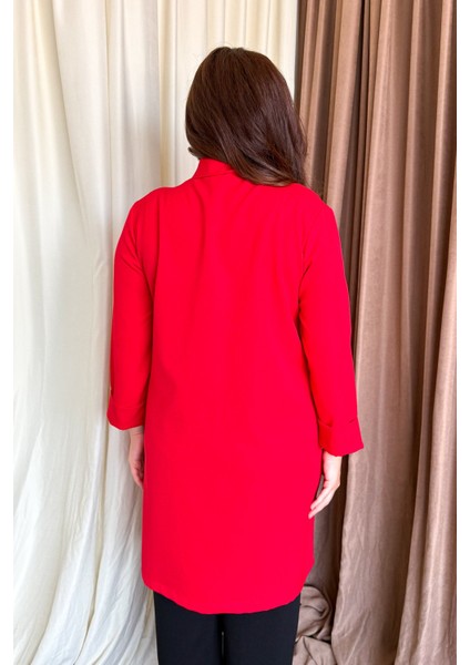 Kadın Büyük Beden Uzun Ceket 2335 modelleri