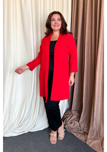 Kadın Büyük Beden Uzun Ceket 2335 indirimleri