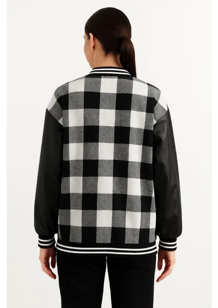 Miracotton Kolları Suni Deri Içi Astarlı Oduncu Kolej Içi Ceket - Gri fiyatları