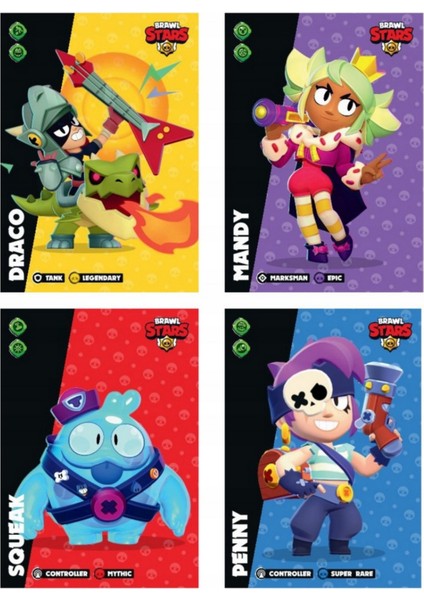 Brawl Stars Panini Resmi Kart Paketi: 2 Paket (12 Kart) fırsatları