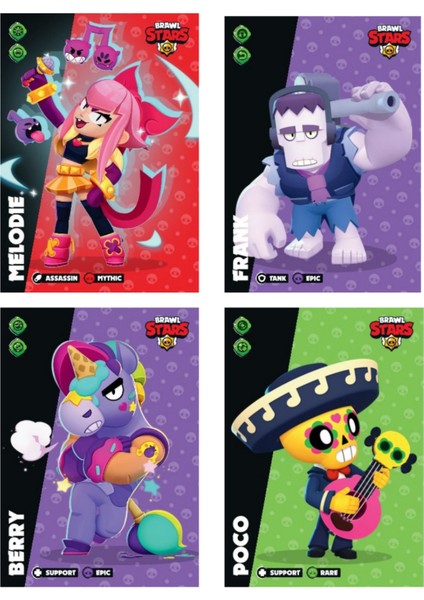 Brawl Stars Panini Resmi Kart Paketi: 12 Paket (72 Kart) indirimleri