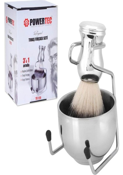 Powertec Tıraş Fırçası Seti TR-120