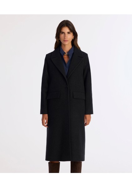 Regular Ceket Yaka Uzun Kol Palto