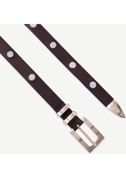 Aksesuar Detaylı Deri Kemer fiyatları