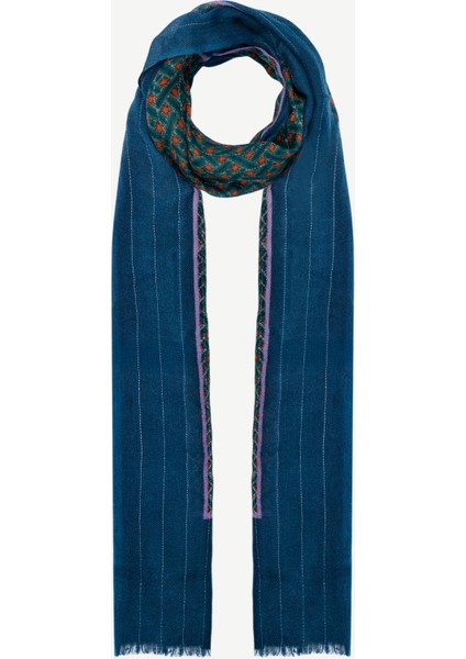 Geometrik Desenli Yün Şal