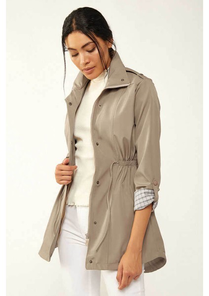 Bej Kadın Trençkot 5669 fiyatları