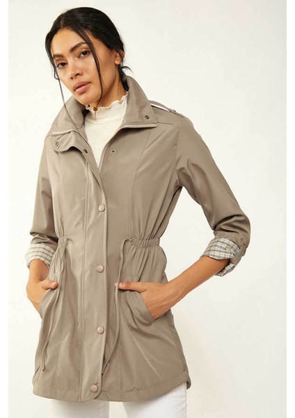 Bej Kadın Trençkot 5669 fırsatları