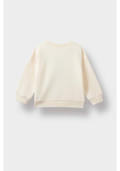 Erkek Bebek Bisiklet Yaka Dinozor Baskılı İçi Yumuşak Tüylü Sweatshirt E9230A525AU modelleri
