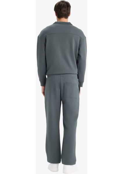 Wide Leg Beli Bağcıklı Geniş Paça Bol Eşofman Altı E9432AX25AU