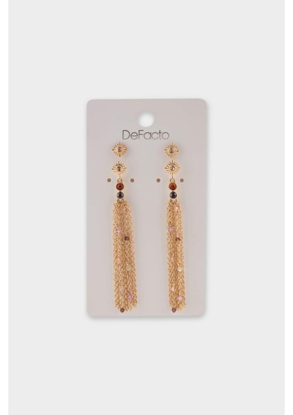 Kadın 2'li Gold Küpe F6635AXNS