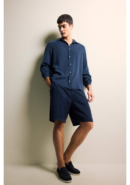 Regular Fit Twill Uzun Kollu Gömlek G0406AX25AU fiyatları