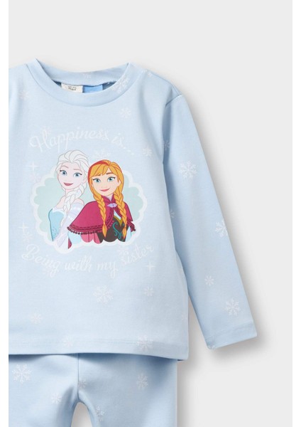 Kız Bebek Frozen Pijama Takımı Uzun Kollu Üst Uzun Alt F4588A525AU modelleri