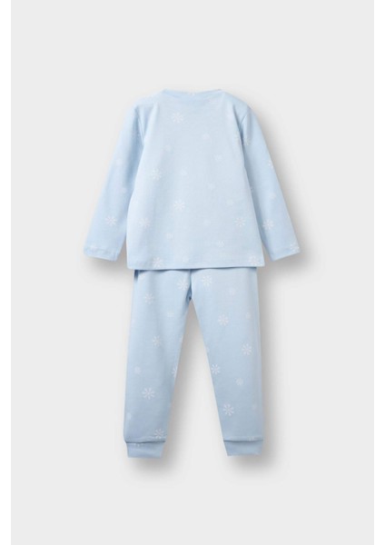 Kız Bebek Frozen Pijama Takımı Uzun Kollu Üst Uzun Alt F4588A525AU fırsatları