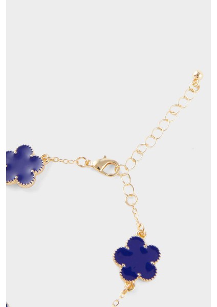 Kadın Lacivert Çiçekli Gold Bileklik F6611AXNS modelleri