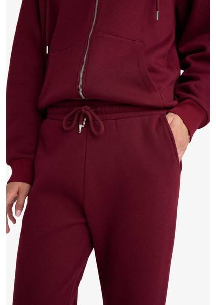 Basic Düz Cepli Beli Bağcıklı Kalın Jogger Eşofman Altı F9622AX25AU indirimleri