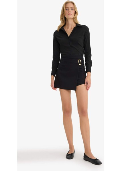 Regular Fit Bengalin Uzun Kollu Gömlek I5278AZ25AU fiyatları