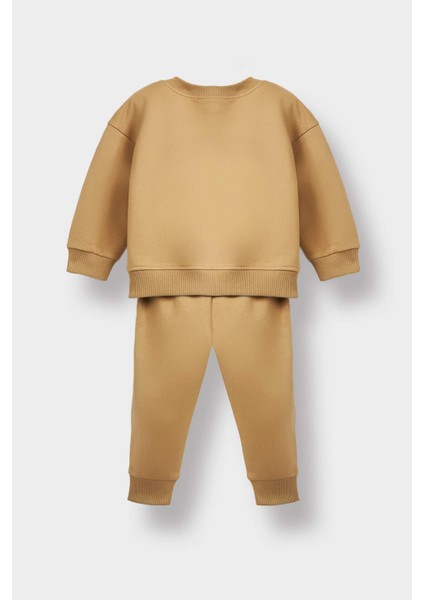 Erkek Bebek 2'li Takım Baskılı Sweatshirt Eşofman Altı E8985A525AU fırsatları
