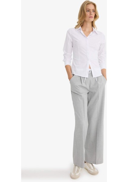 Fitted Bengalin Uzun Kollu Gömlek Y4651AZ25WN fiyatları