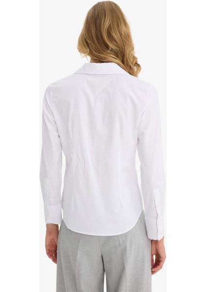 Fitted Bengalin Uzun Kollu Gömlek Y4651AZ25WN
