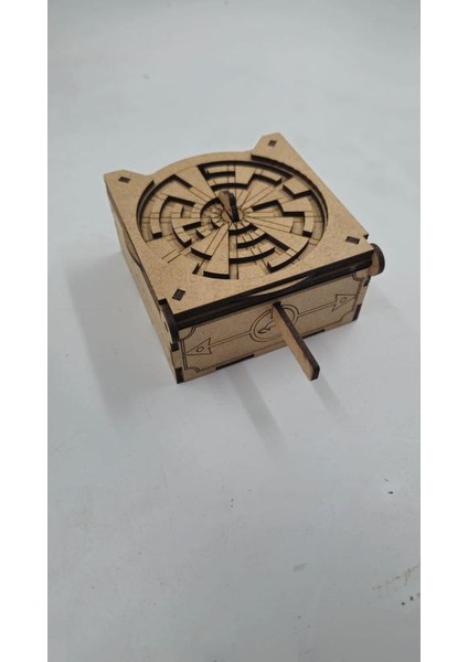 Ahşap Montessori Puzzle Kilitli Kutu 8 cm x 8 cm x 4 cm fırsatları