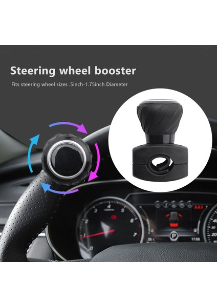 Araba Direksiyon Simidi Tutlu Tutucu Döner Düğmesi Direksiyon Simidi Booster Ball Universal Spinner Knob Universal (Yurt Dışından) fırsatları