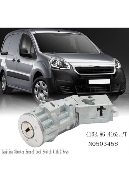 4162.AG 4162.PT Atgroation Başlangıç ​​namlu Kilit Anahtarı Citroen C2/c3 Picasso C4/c6 Berlingo N0503458 Için 2 Tuşla (Yurt Dışından)