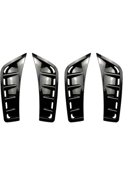 2x Araba Karbon Fiber Abs Ön Tampon Spoiler Yan Kanat Dekoratif Kapak Mercedes Benz Glc Sınıfı GLC260 GLC300 2020 (Yurt Dışından)