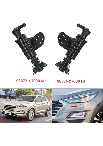 Hyundai Tucson 2016-2020 Için Sol Far Yıkayıcı Püskürtücü Nozul Aktüatörü 98671-D7000 (Yurt Dışından) fiyatları