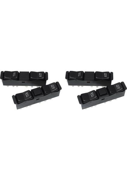 4x Otomotiv Elektrikli Pencere Anahtarı Eşleştirme, Mercedes-Benz W123 W126 W201 0008208110 0008208210 Için Uygundur (Yurt Dışından)