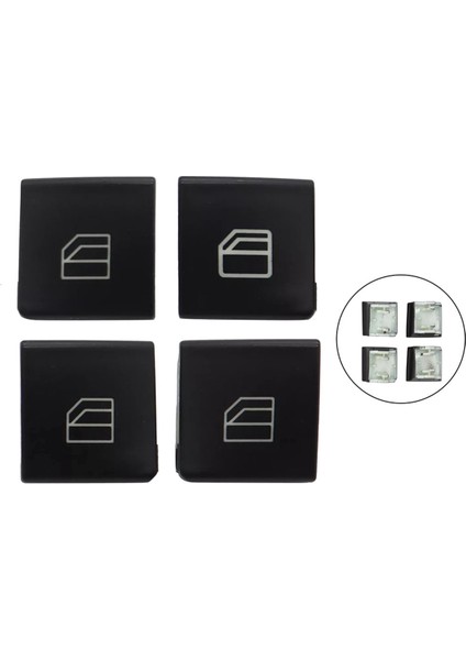 4pcs Sürücü Pencere Anahtarı Düğmesi Kapak Kapağı 2049055402 A2049055402 Mercedes-Benz Için E-Klasse W212 09-16 (Yurt Dışından) indirimleri