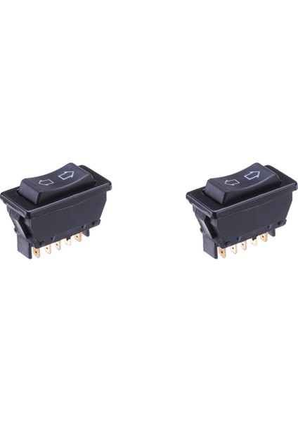 2x Evrensel Elektrikli Pencere Anahtarı Düğmesi 5 Pin 20A 12VDC Otomobil Kamyonu Aracı Için (Yurt Dışından)