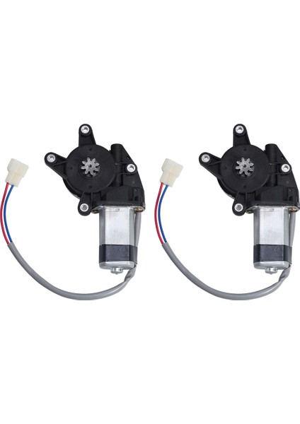 Elektrikli Araba Için 2x 8 Dişli Sol Elektrikli Araba Pencere Regülatörü Cam Asansör Motoru (Yurt Dışından)
