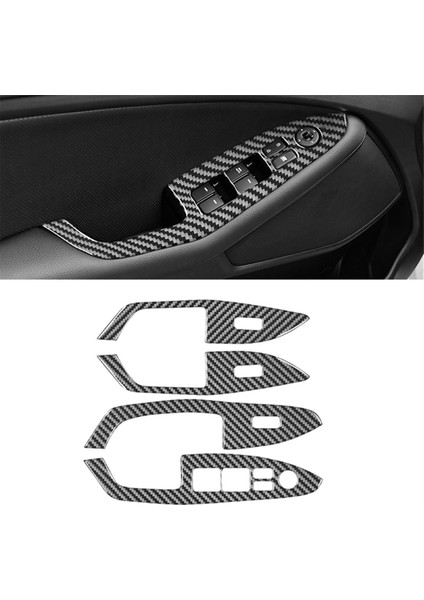 Kia K5 Optima Için Karbon Fiber 2011-2015 Lhd Pencere Kaldırma Anahtarı Kapak Trim Iç Aksesuarlar, A (Yurt Dışından) indirimleri