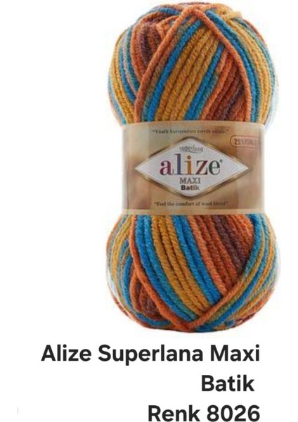 Alize Superlana Maxi Batik Renk 8026