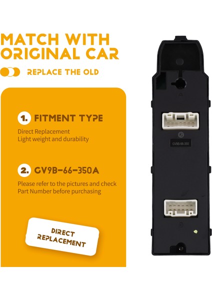 Araba Sol Ön Pencere Kontrol Anahtarı Pencere Cam Kaldırma Düğmesi GV9B-66-350A Mazda 6 Atenza 2014-2018 Lhd (Yurt Dışından) indirimleri