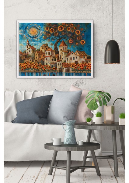 1000 Parçalık Ayçiçekleri Temalı Puzzle Eğlenceli Zihin Geliştirici 66 x 48 cm modelleri