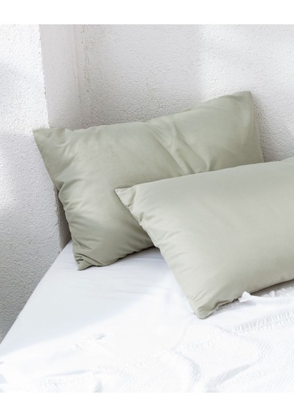 Manon %100 Pamuk 2'li Yastık Kılıfı Seti - Yeşil fiyatları