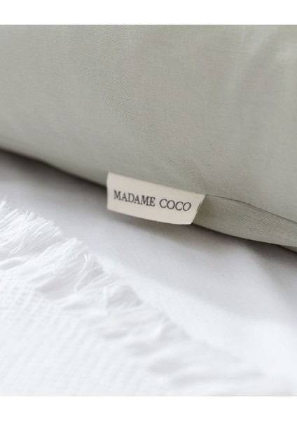 Manon %100 Pamuk 2'li Yastık Kılıfı Seti - Yeşil fırsatları