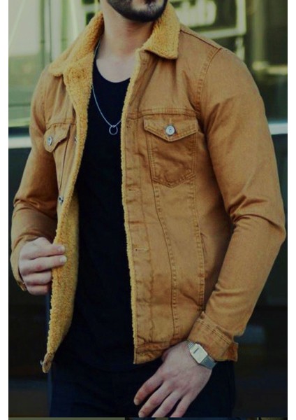R.lion Kürklü Kot Mont Premium Denim --k.camel-- fiyatları