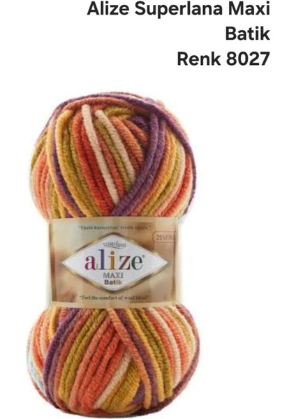 Alize Superlana Maxi Batik Renk 8027